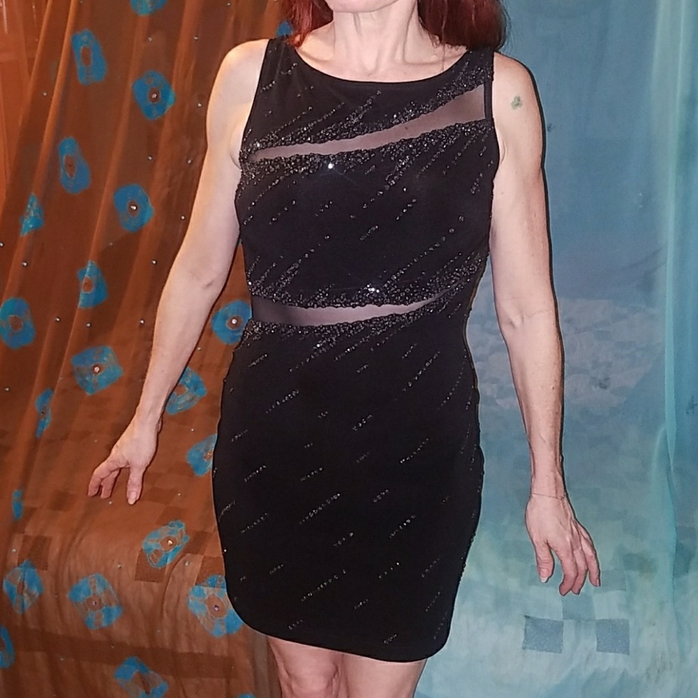 Tadashi Little Black Cocktail Dress