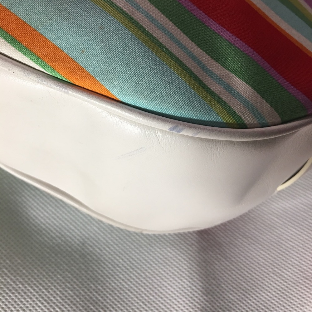 Coach Striped Hampton Hobo Vintage - Picture 7 of 8