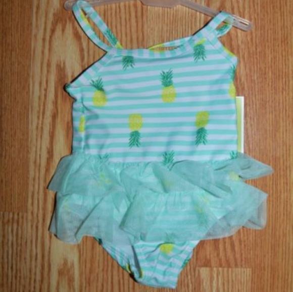 Circo Baby Girl's Pineapple Swimsuit with Tutu - Picture 2 of 4