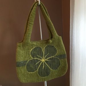 Felt flower bag