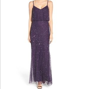 Adrianna Papell Embellished Blouson Gown