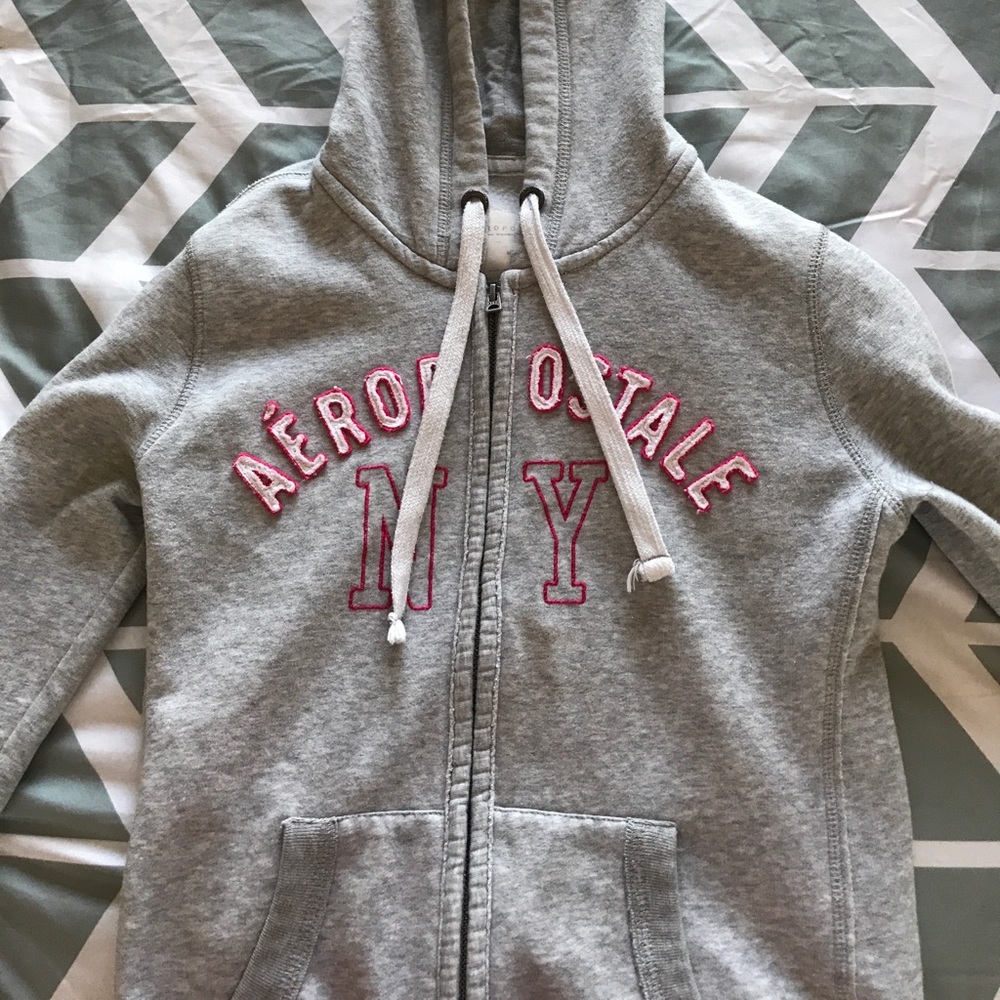 Aeropostale NY Grey/Pink Jacket