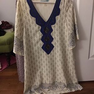 Embellished shirt dress
