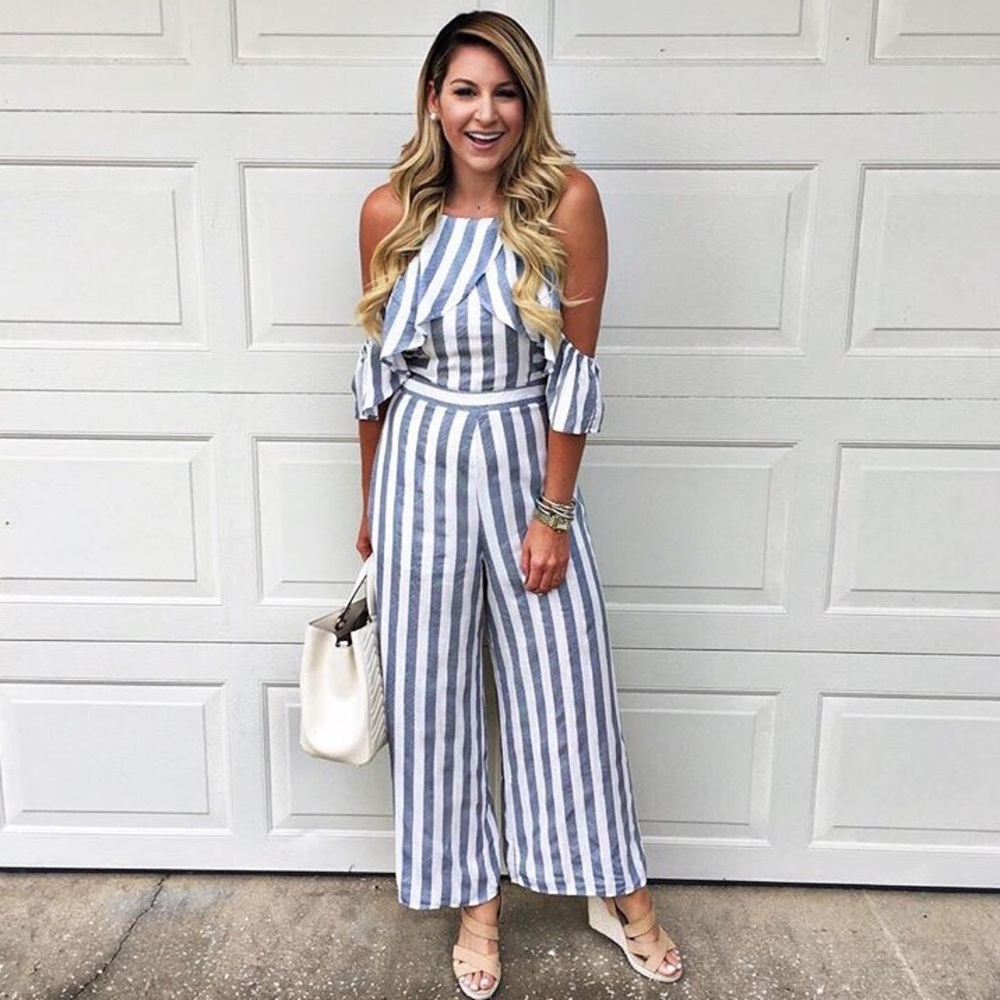 Striped Jumpsuit