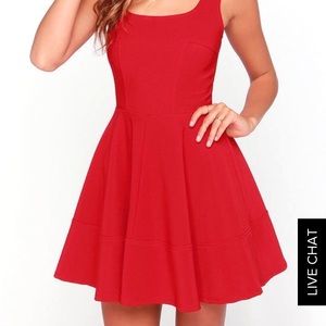 RED SKATER DRESS❣️‼️