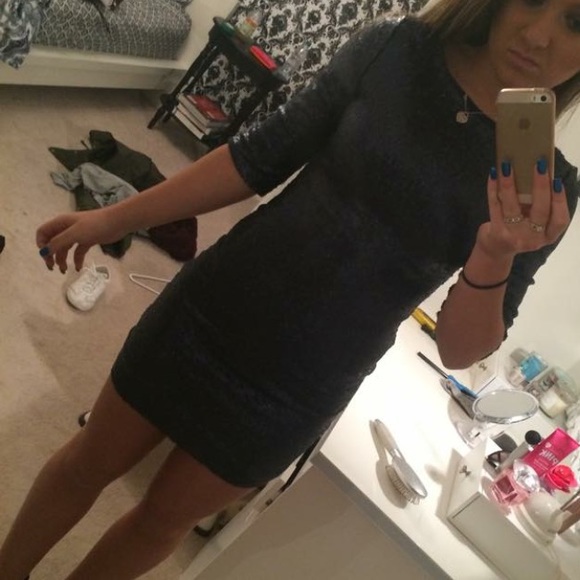 Blue sequin dress - Picture 3 of 3