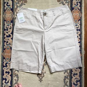 NWT Merona Bermuda Shorts size 12 khaki walking
