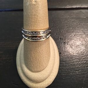 Gold and Rhinestone Ring