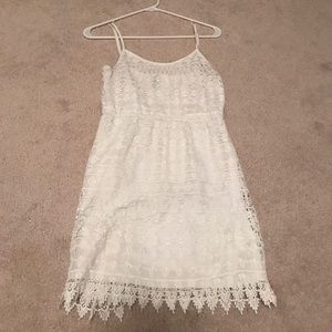White lace dress