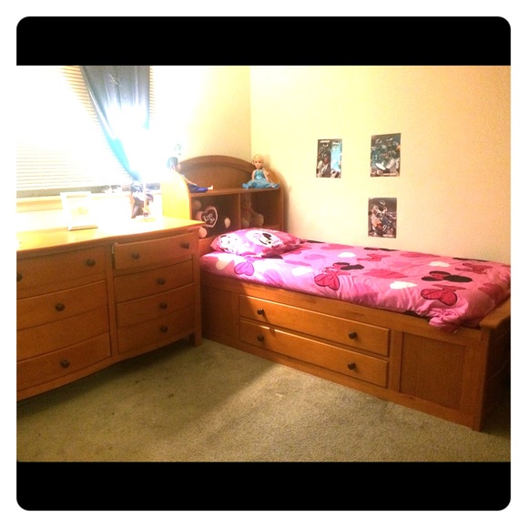 Captain bed and dresser