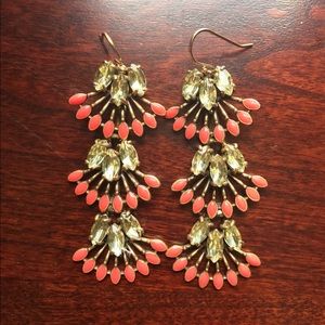 Stella and Dot Coral Cay Earrings