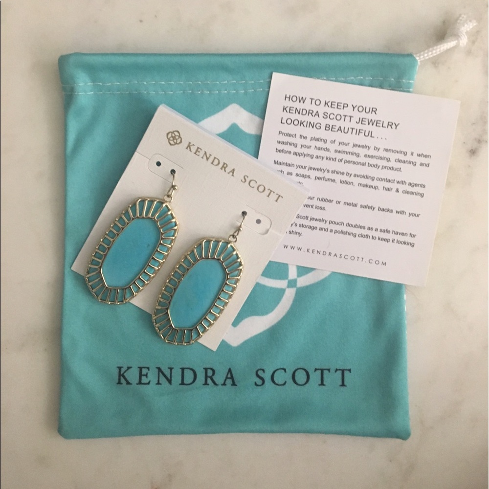Kendra Scott Dayla Earrings--Turquoise