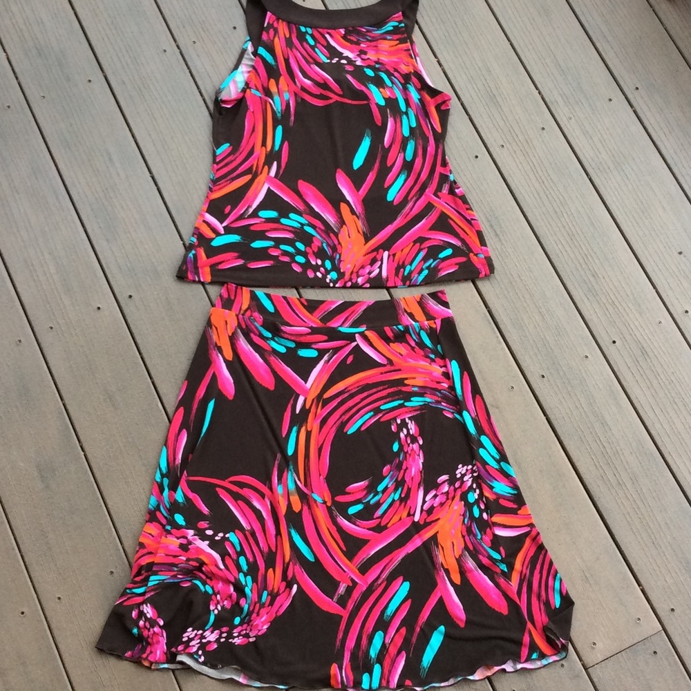 NWOT skirt and top set, M skirt, L top. Cato 12/14 - Picture 2 of 6