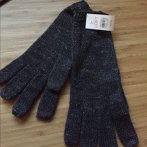 Ann Taylor Loft Black Gloves