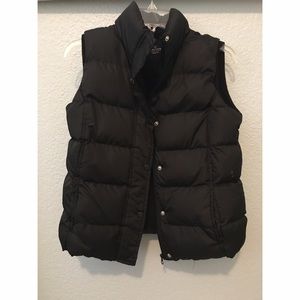 Black Puffer Sports Vest