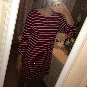 Navy and Pink stripped dress