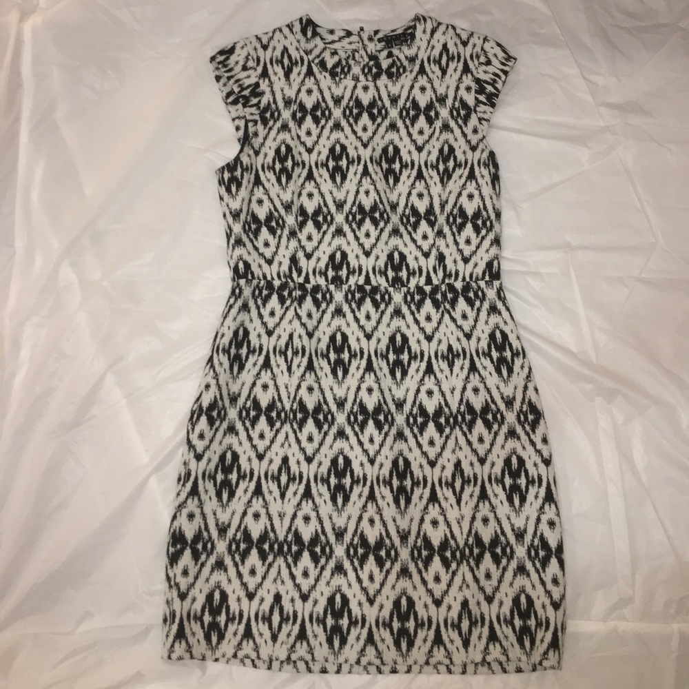 Black and white theory dress