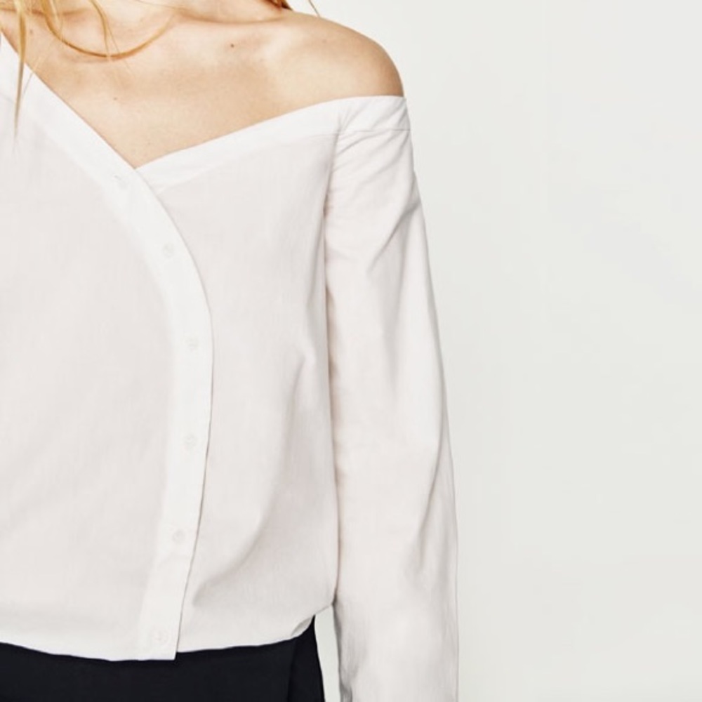 Zara poplin bodysuit NWT sz M