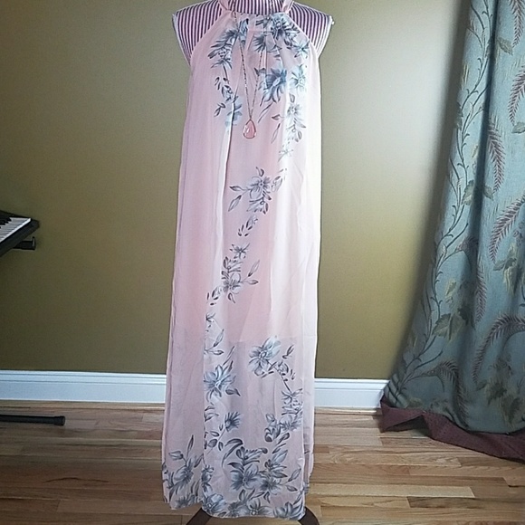 Blush Bohemian Floral Maxi Dress - Picture 2 of 5