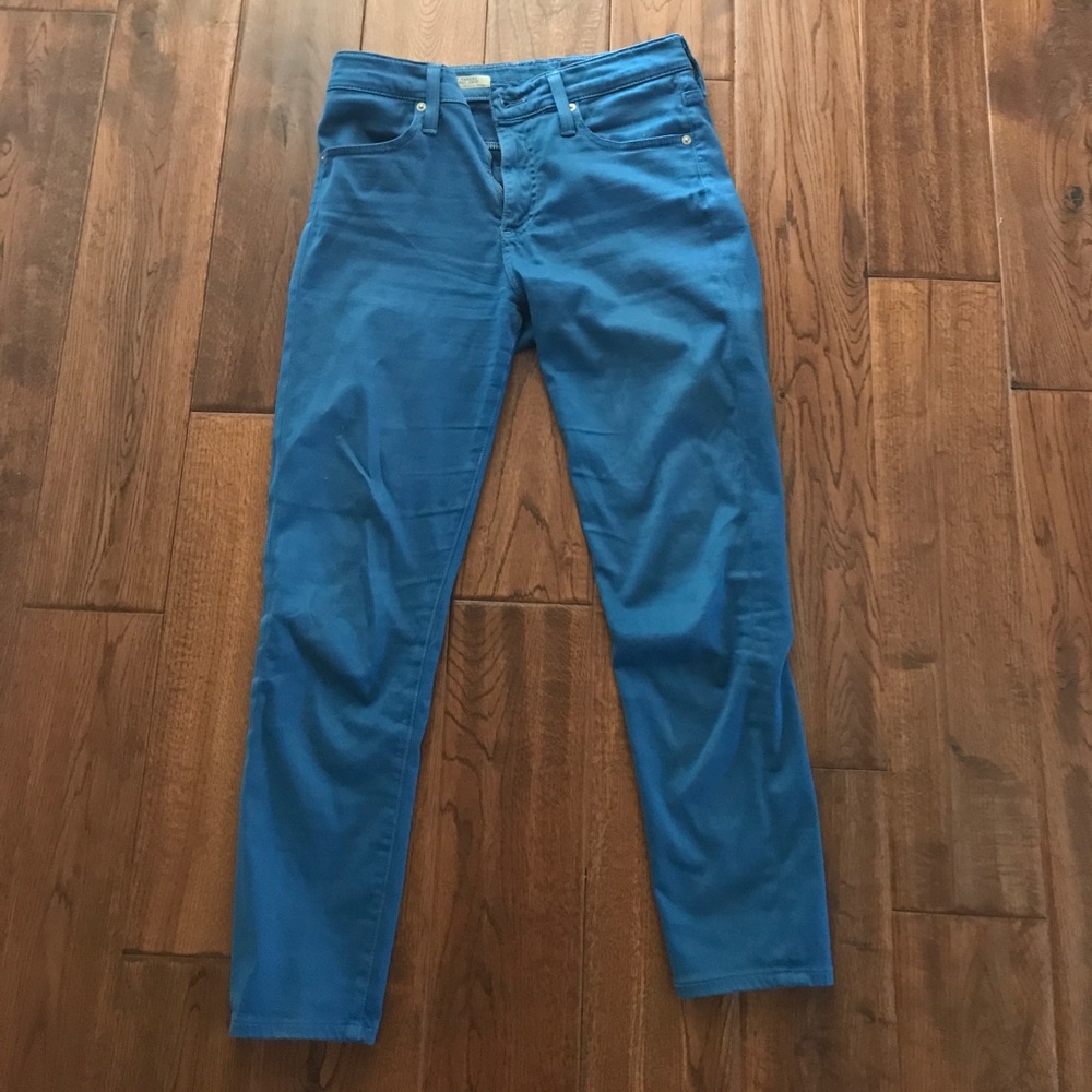 high waisted skinny crop jeans