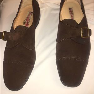 Suede monk-straps high-end dress shoes