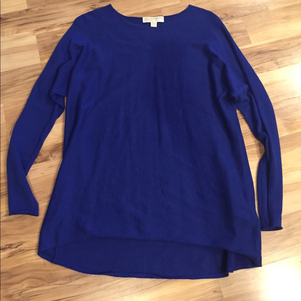 ROYAL BLUE MICHAEL KORS TUNIC SWEATER