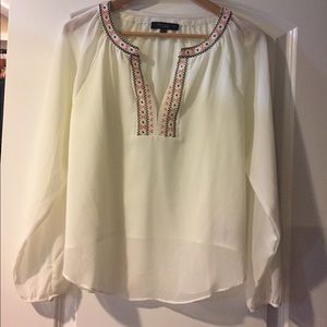Sanctuary cream peasant top