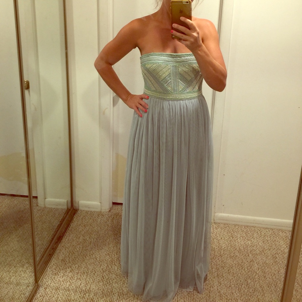 Gorgeous beaded chiffon formal dress