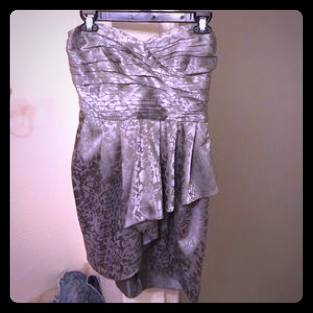 Silver H&M mini dress