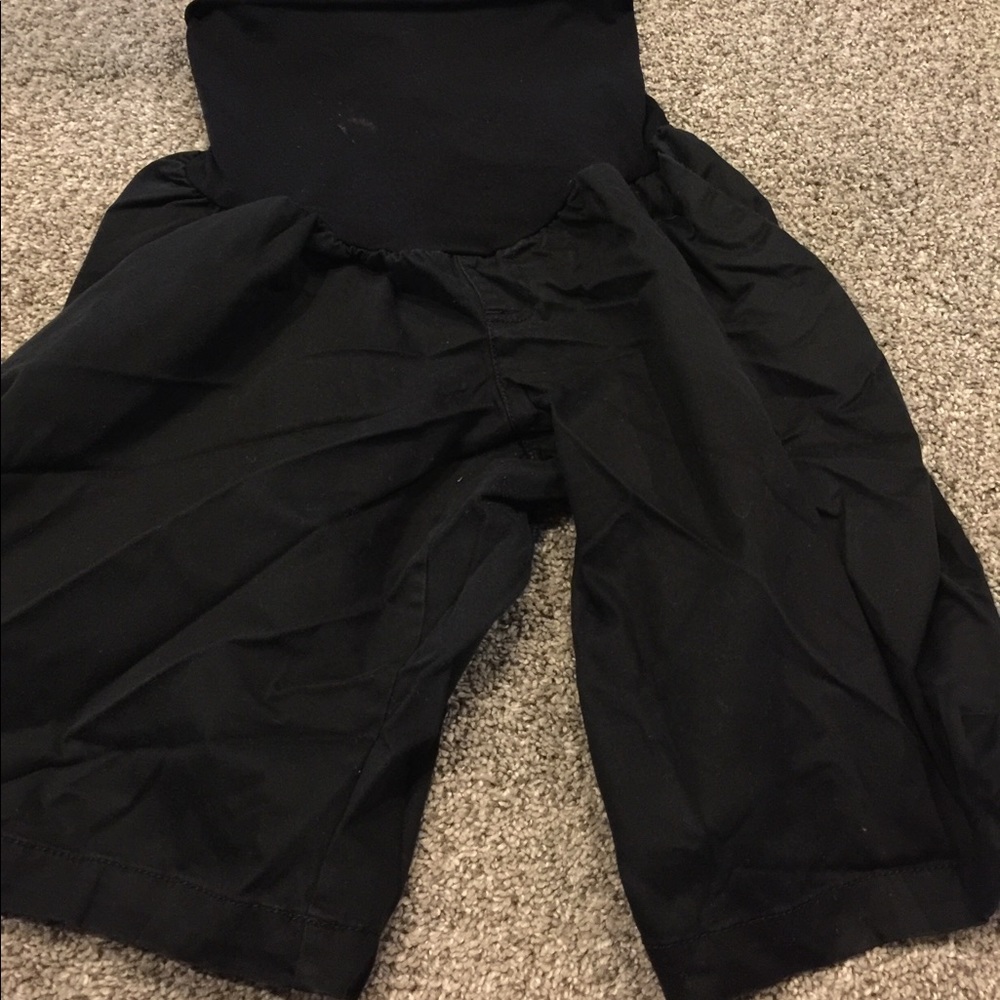 Black Maternity Shorts