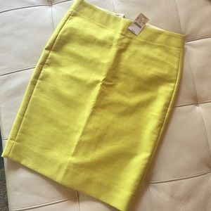 J. Crew pencil skirt in melon color