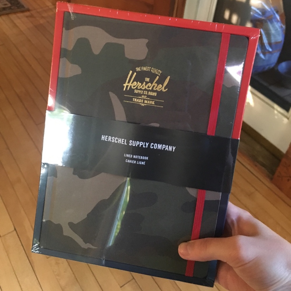 Herschel Supply Co Lined Notebook