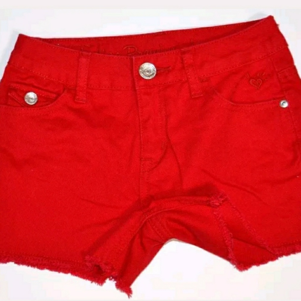 SUPER CUTE GIRLS JUSTICE RED DENIM 14 S