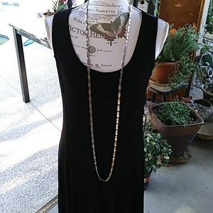 55" Vintage Silver Linked Necklace