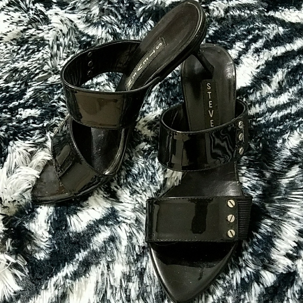 Steven by Steve Madden, sexy black heels, sz 37