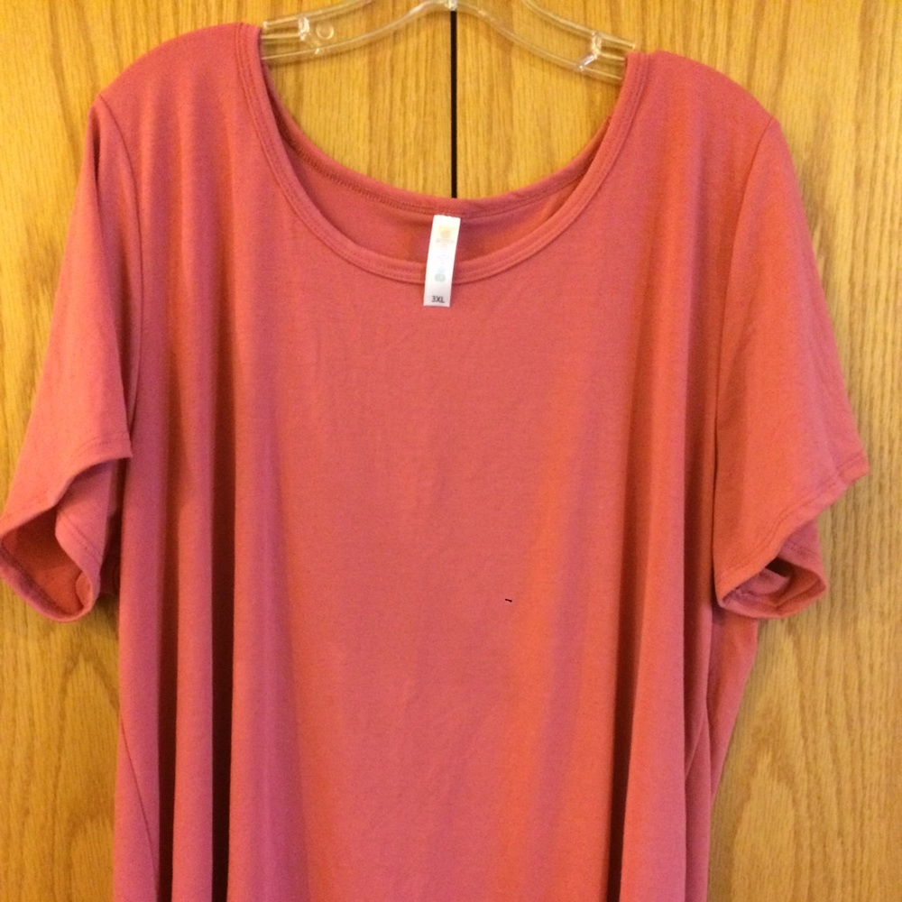 Lularoe classic tee 3x like new rose pink