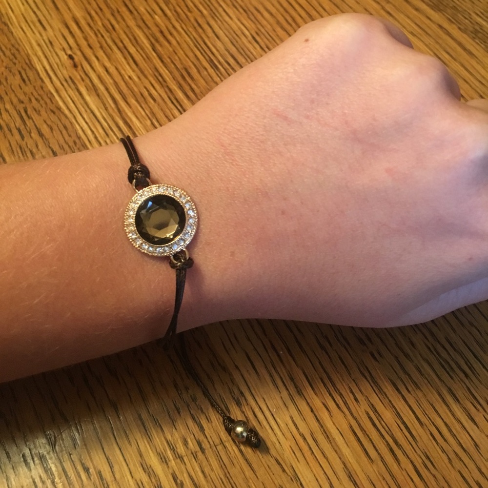 NWT Adjustable brown and gold bracelet