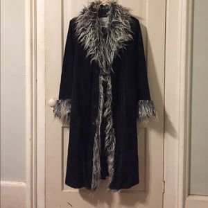 Wilsons Leather Suede Full Length Coat