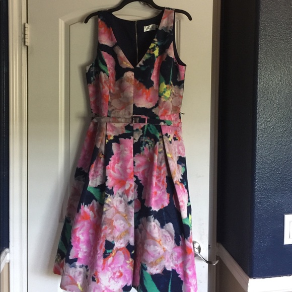 Eliza J Dresses & Skirts - Eliza J Navy Floral Print Dress Size 12