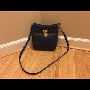 Navy Michael Kors Hamilton Traveler Crossbody