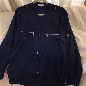 CK Navy Blouse
