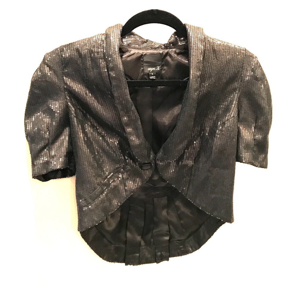 Aryn K. sequin capelet