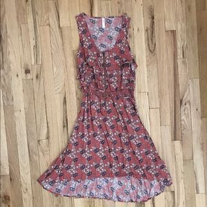 High low dress with zipper front