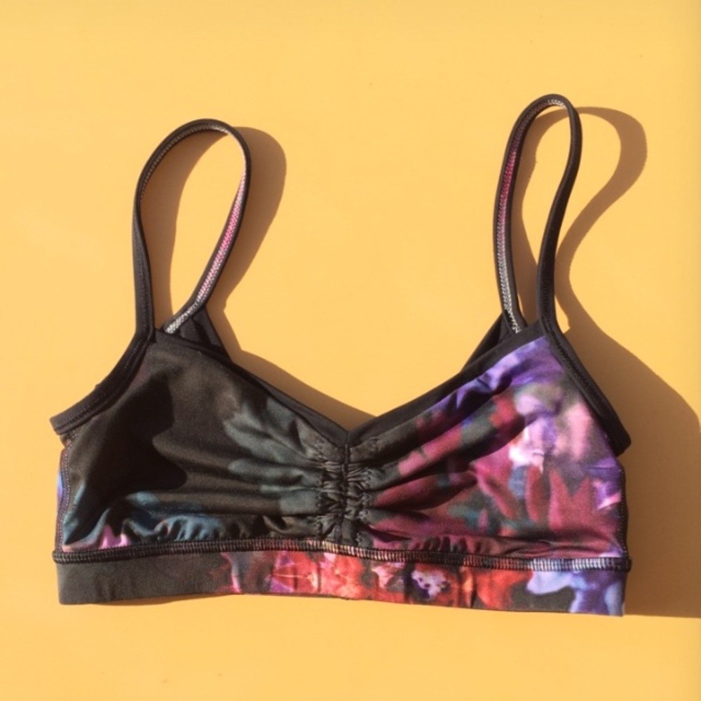 Lululemon floral bra size 2