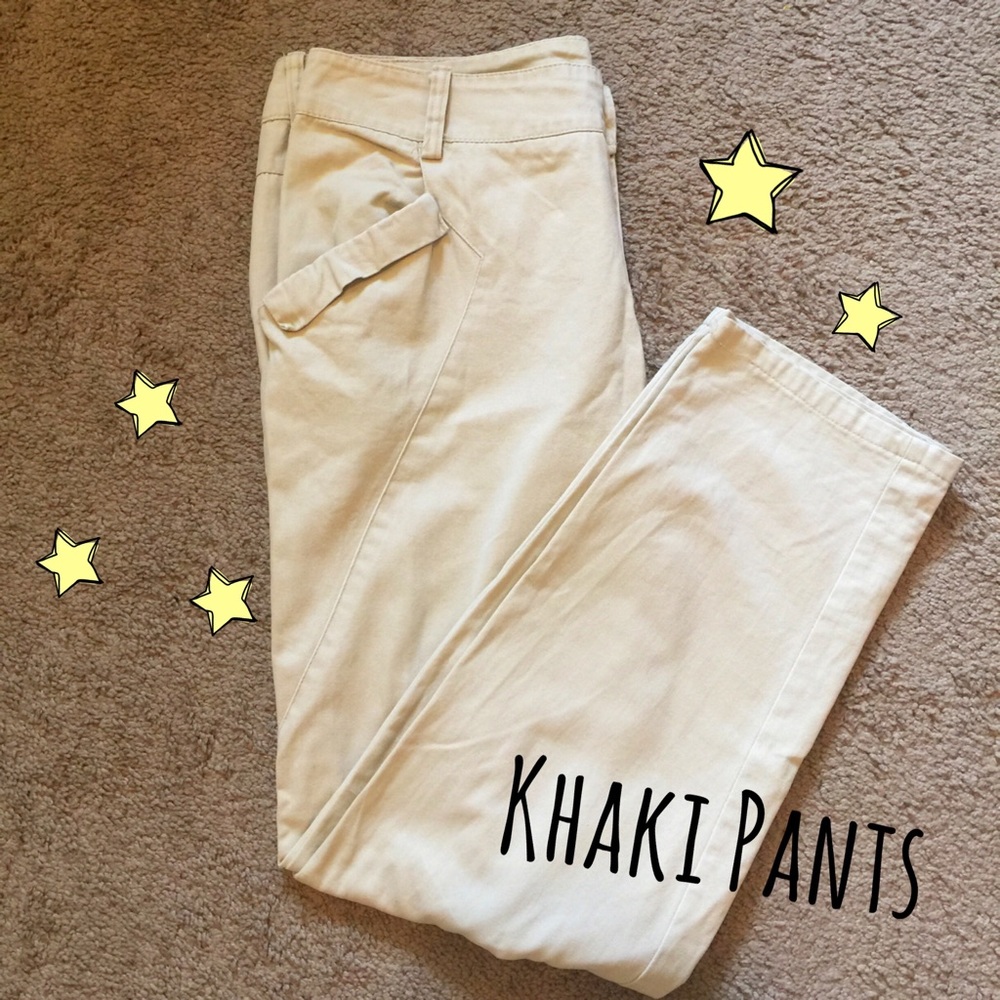 Beige khaki pants, size medium/US 8