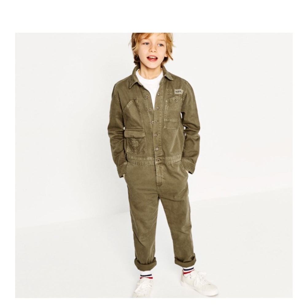 Boys cargo jumpsuit