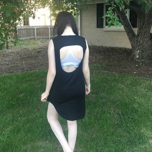 Black women's summer tank dress: American Eagle