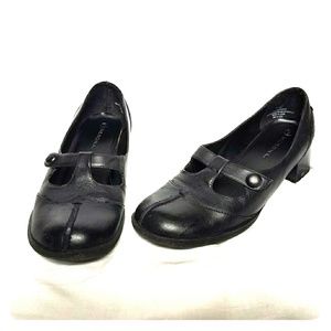 Merona Bkack Leather Mary Janes