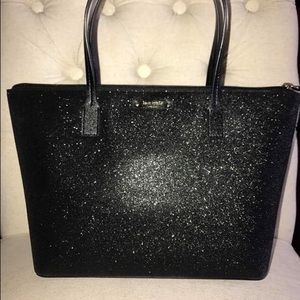 Sparkly Black Kate Spade Handbag