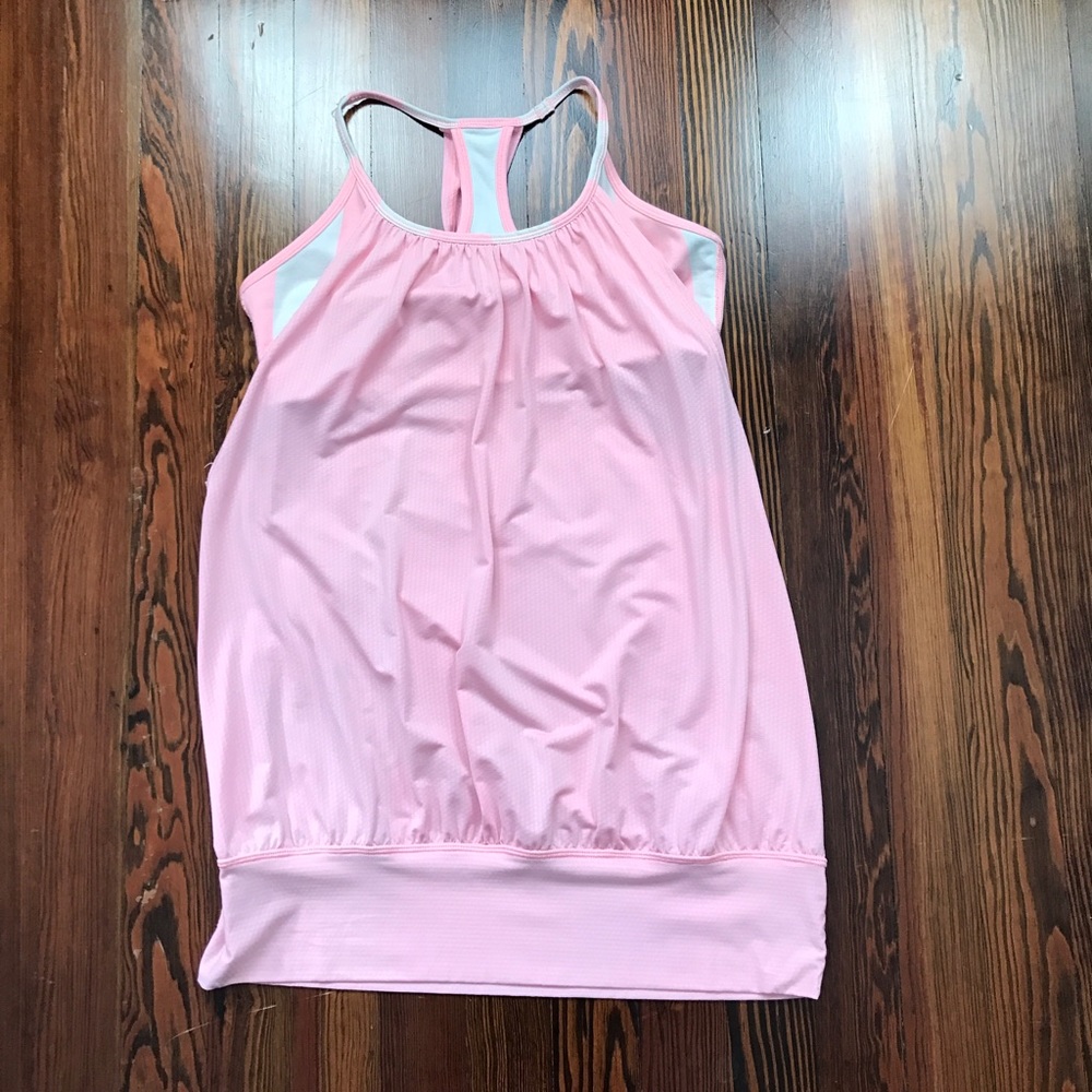 Pink lululemon no limits tank, size 8